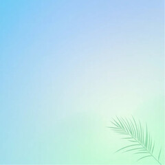 Tropical soft blue gradient fade effect