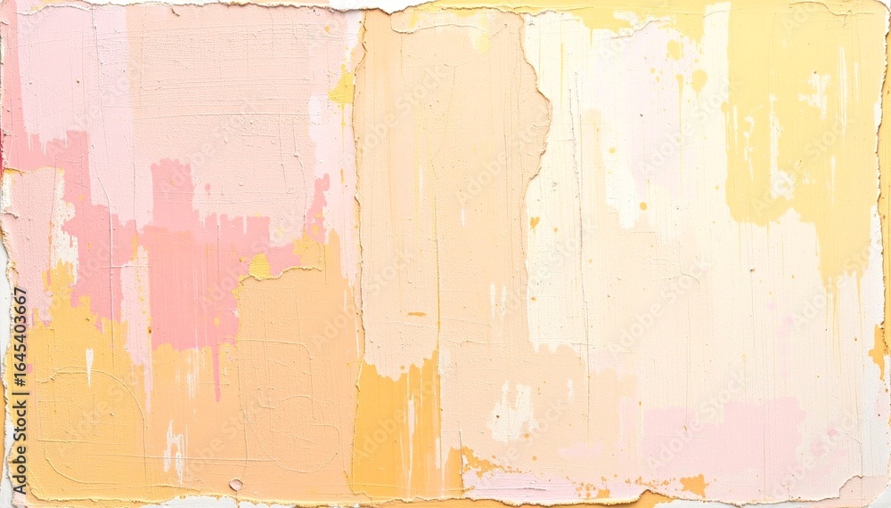 Poster abstract composition of layered pastel colors, creating a textured and artistic visual experience