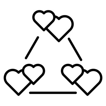 Love Triangle Icon