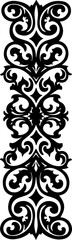 "Elegant Ornamental Floral Pattern Laser cut Vector"