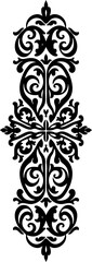 "Elegant Ornamental Floral Pattern Laser cut Vector"