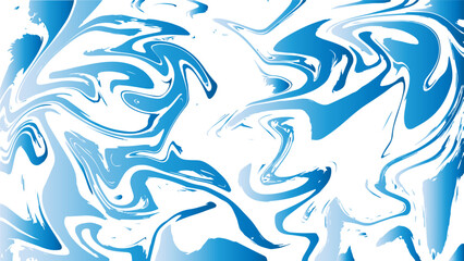 Abstract blue and white digital artwork with swirling marble-like liquid textures. Fluid, organic shapes and smooth flowing curves. Modern artistic design For creative projects.