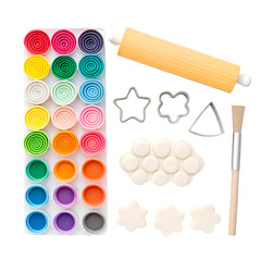 set of watercolor paint brush strokes