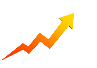 Ascending Arrow: Growth and Progress Graphic isolated on transparent background