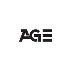 AGE logo design , AGE initial vector monogram logo, Age letter logo design