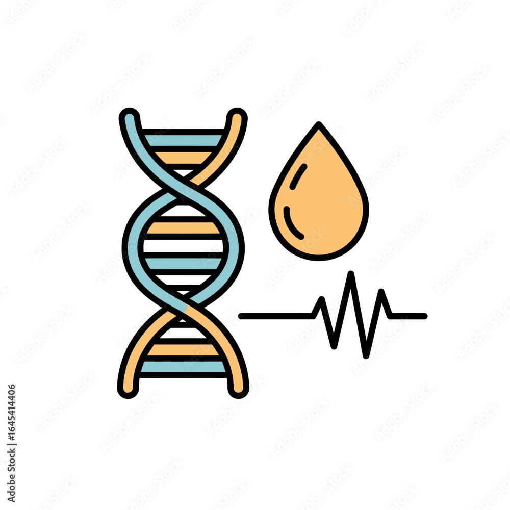 Poster dna helix and drop: a striking visual representation of the complex world of genetics, featuring a b