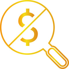 No Hidden Fee In Outline Icon