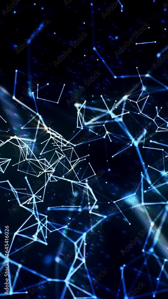 Poster experience mesmerizing motion as glowing shapes and lines create an engaging abstract display agains