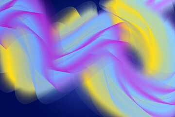 Abstract Waveform Flowing Color Blend