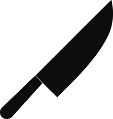 knife silhouette  vector illustaration on white background