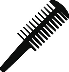 comb silhouette vector illustaration on white background