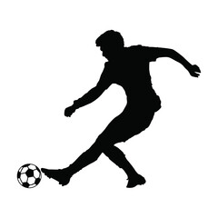 Soccer player silhouette