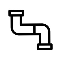 Pipe Icon – Plumbing and Industrial Tube Illustration for Water, Gas, and Construction Systems