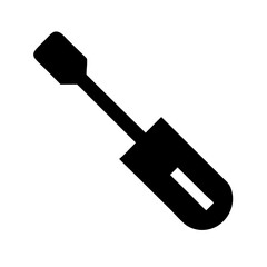 Screwdriver Icon – Hand Tool Illustration for DIY, Construction, Repair, and Maintenance Work