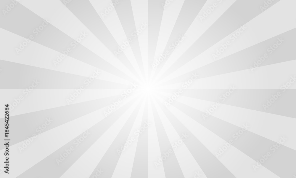 Poster light gray sunburst background. abstract rays texture background. sunburst background with grey rays