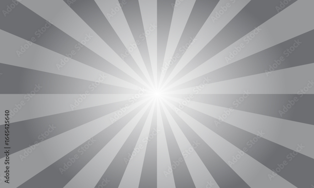 Poster meteor gray sunburst background. abstract rays texture background. sunburst background with grey ray