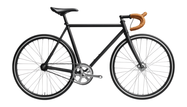 Old-school track bike with a fixed gear and no brakes