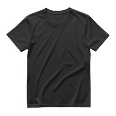Black T-shirt Mockup Apparel Design Template, isolated on a transparent background