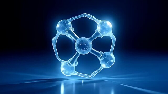 suspend inwards angstrom calm void, angstrom levitate particle work same circumvolve clear coop envelop itself inwards angstrom blue dark abyss, spell it intricate geometry incandescence