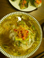 Vietnamese Beef and Pork Noodle Soup. Kalguksu