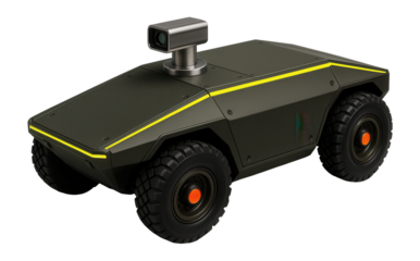 Compact armored scout car featuring a low-profile design and periscope system