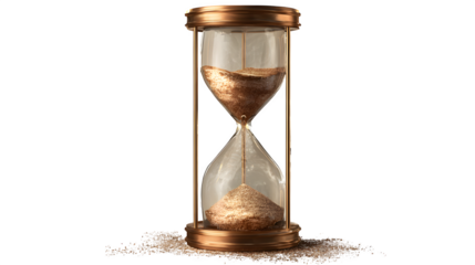 hourglass isolated on white