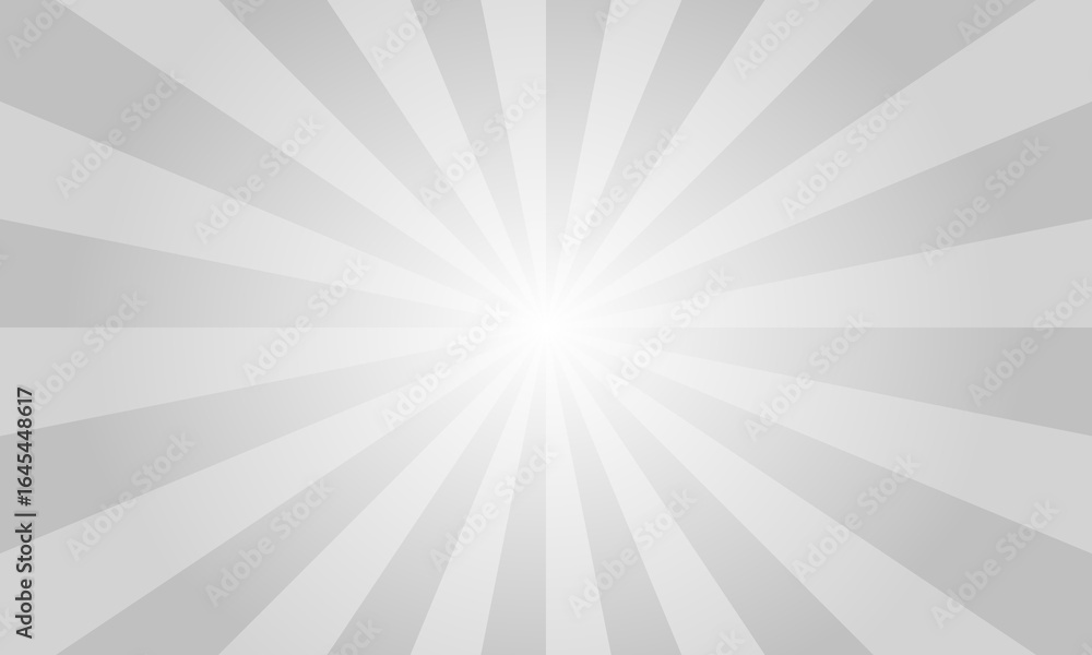 Poster silver gray sunburst background. abstract rays texture background. sunburst background with grey ray