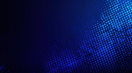 Blue Halftone Dot Gradient on Abstract Background