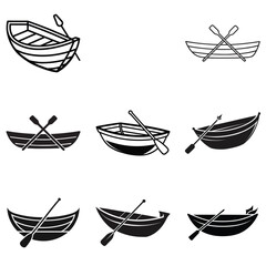 Vector Rowboat Collection – Bundle of Small Boat Designs