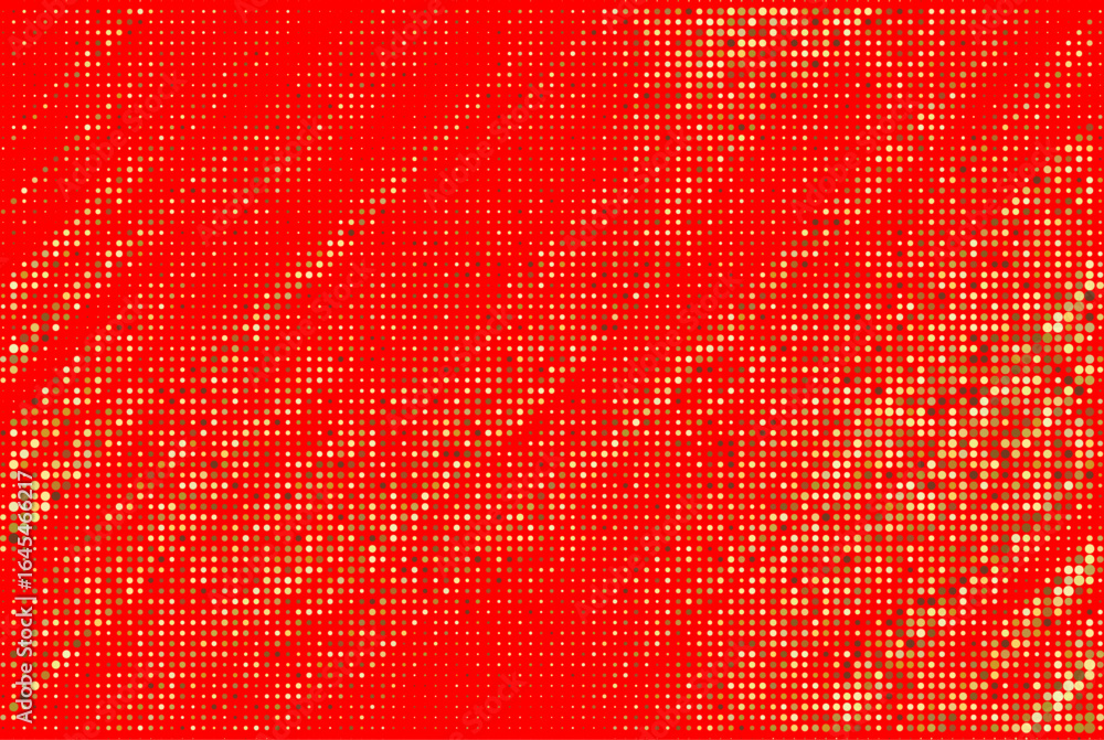 Aufkleber luxury elegant background with shiny gold circle element and dots particle on dark black metal surfa