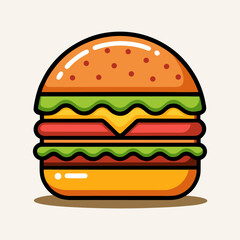 hamburger vector illustration