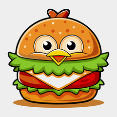 burger cartoon character
