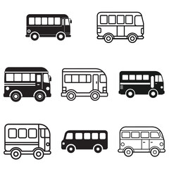 Urban Bus Bundle – Vector Graphic Collection