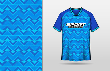Soccer jersey blue pattern background