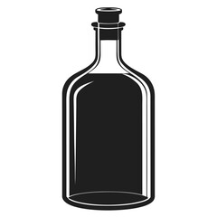 wine bottle vector illustration