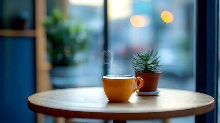 Simple Clean Cafe Table