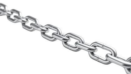 PNG Long silver metal chain link isolated on a transparent background.
