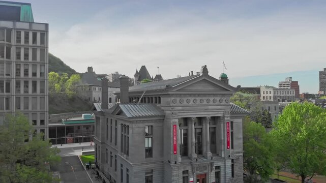 The Redpath Museum, a natural history museum, stands McGill University. It is part of a a research and education center. Montreal, Quebec, Canada. 22 May 2025.