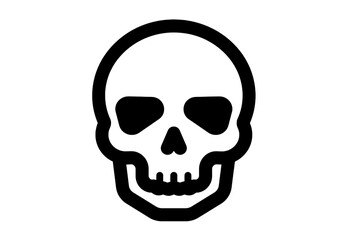 Fototapeta premium Abstract Skull Glowing Dots Dark Background Pixel Art Minimalist Design isolated on transparent background