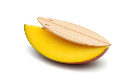 Mango Surf: Tropical Food Art Still Life