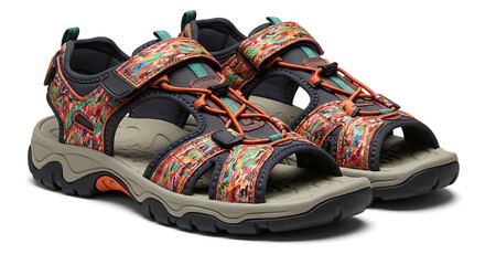 Patterned Hiking Sandals: Outdoor Footwear for Summer Adventures