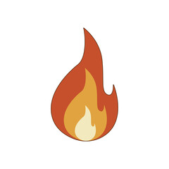 Illustration of Fire  Flame Cartoon