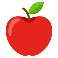 red apple vector illustration