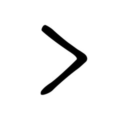 Forward Larger Than Symbol Arrow Hand Drawn Doodle