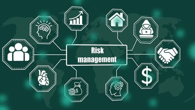 Risk Management Strategy Business Concept Global Financial Security Investment Growth