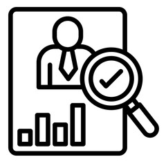 Performance Review  Icon Element For Design