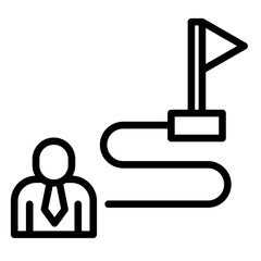 Success Path  Icon Element For Design