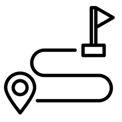 Milestone Marker  Icon Element For Design