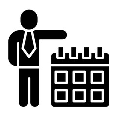 Coaching Calendar  Icon Element For Design