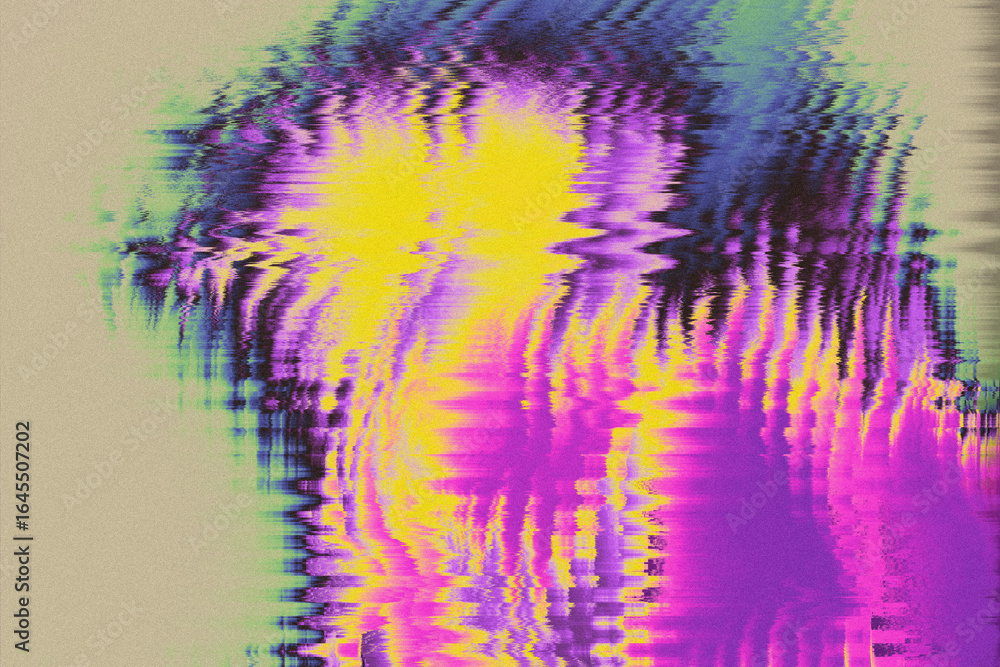 Poster glitch grainy abstract smeared gradient blurred unique background texture digital noise glitch damag